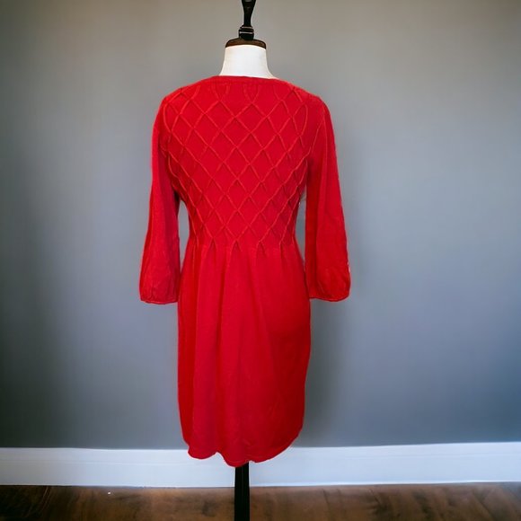 Alyx Red Rust Sweater Dress with X detail stitching size L - Picture 2 of 6